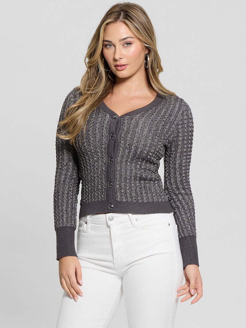 Josie V-Neck Cardigan Sweater | GUESS