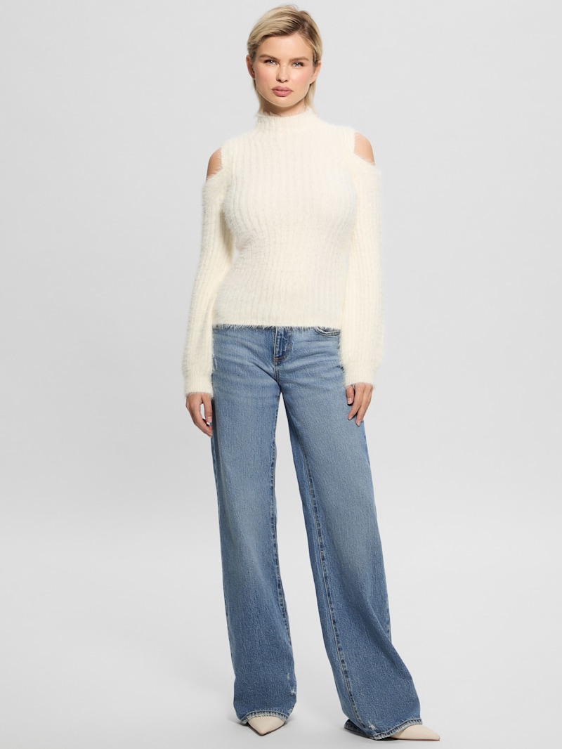 Takara Fuzzy Sweater | GUESS Canada