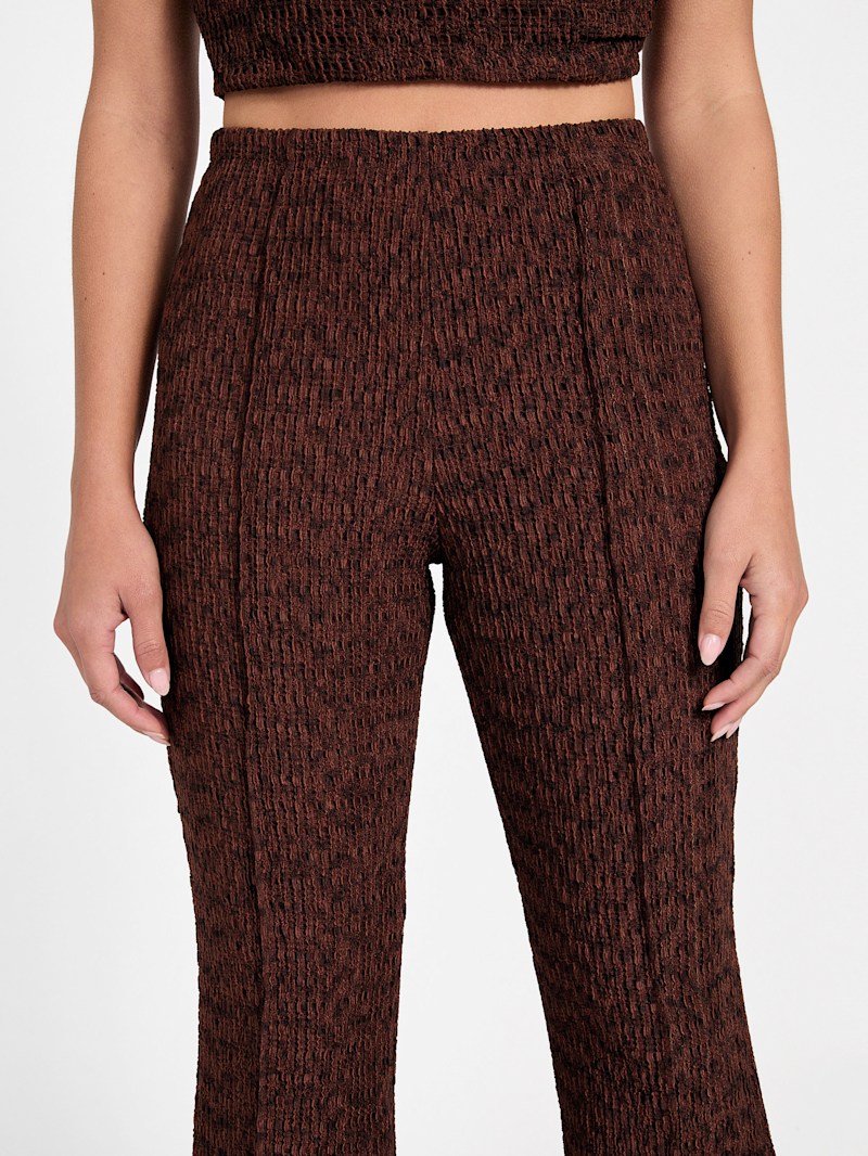 Eco Naleny Textured Pants | GUESS