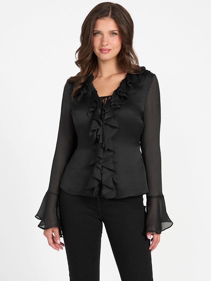 Sana Ruffle Top | GUESS