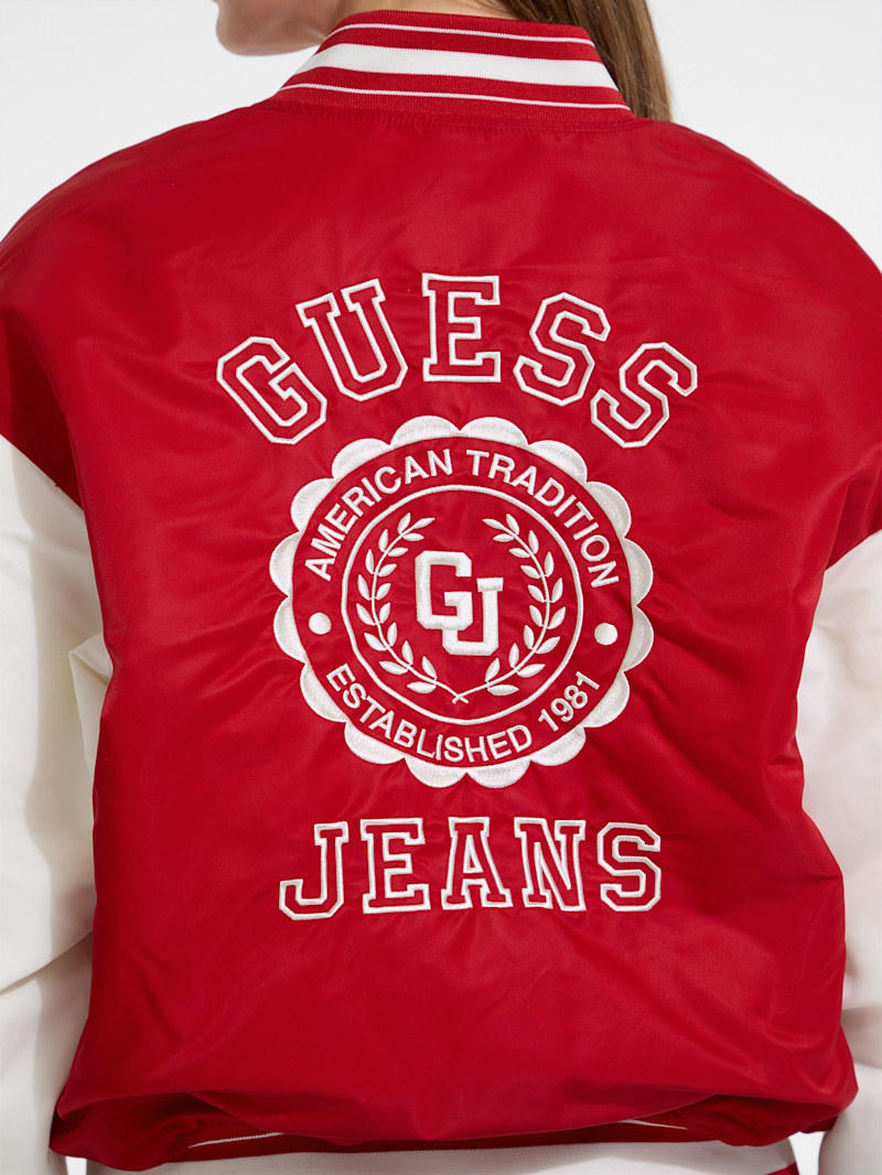 Embroidered Varsity Jacket | GUESS