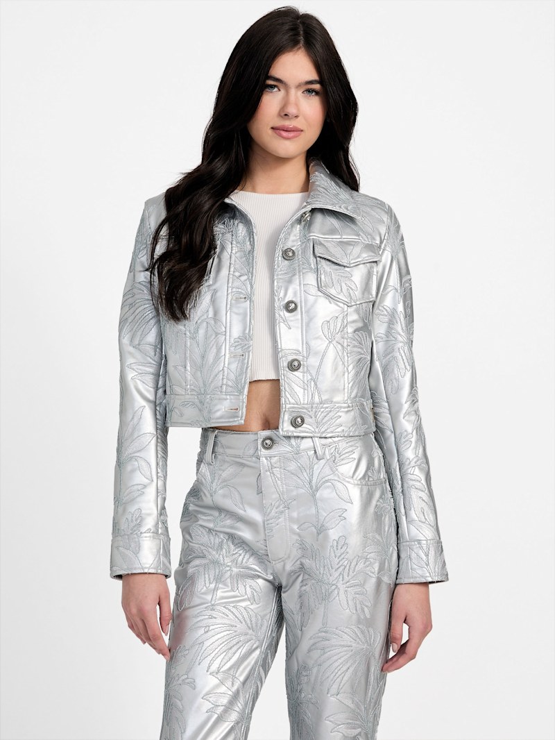 ジャケット・アウター 90s- GUESS silver tracker jacket 90s- GUESS silver tracker jacket