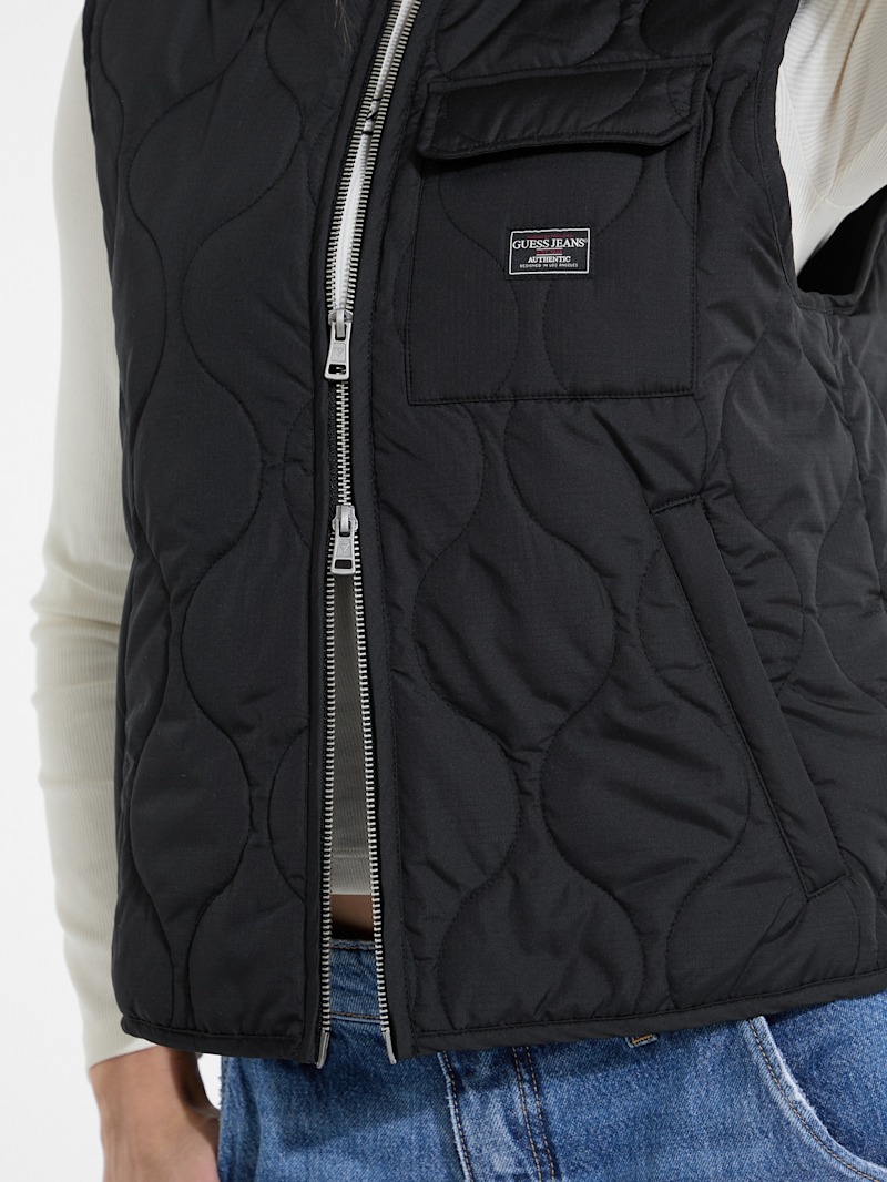 トップス pwa TWO-FACE QUILTED VEST PWA プア アウター ベスト リバーシブル キルティング 透湿撥水