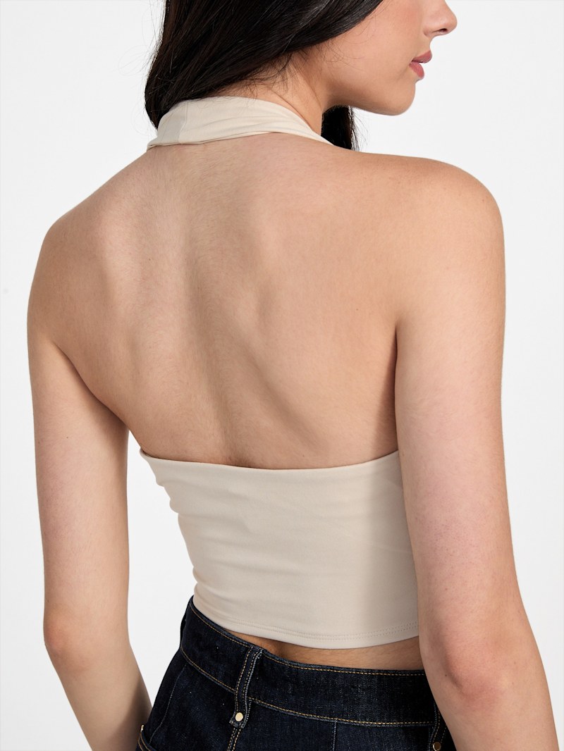 HALTER NECK KNIT トップス　ベージュ プラージュ Plage HALTER NECK KNIT トップス （ベージュ