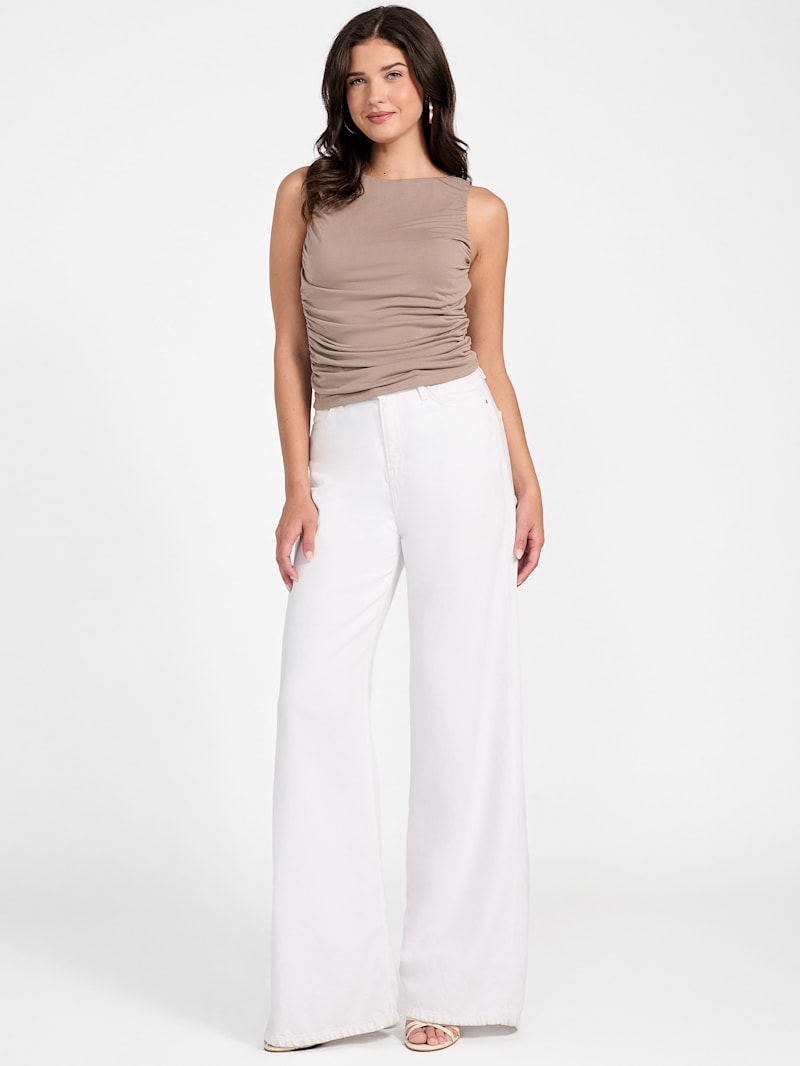 Eco Shirred Ciena Tank Top | GUESS Canada