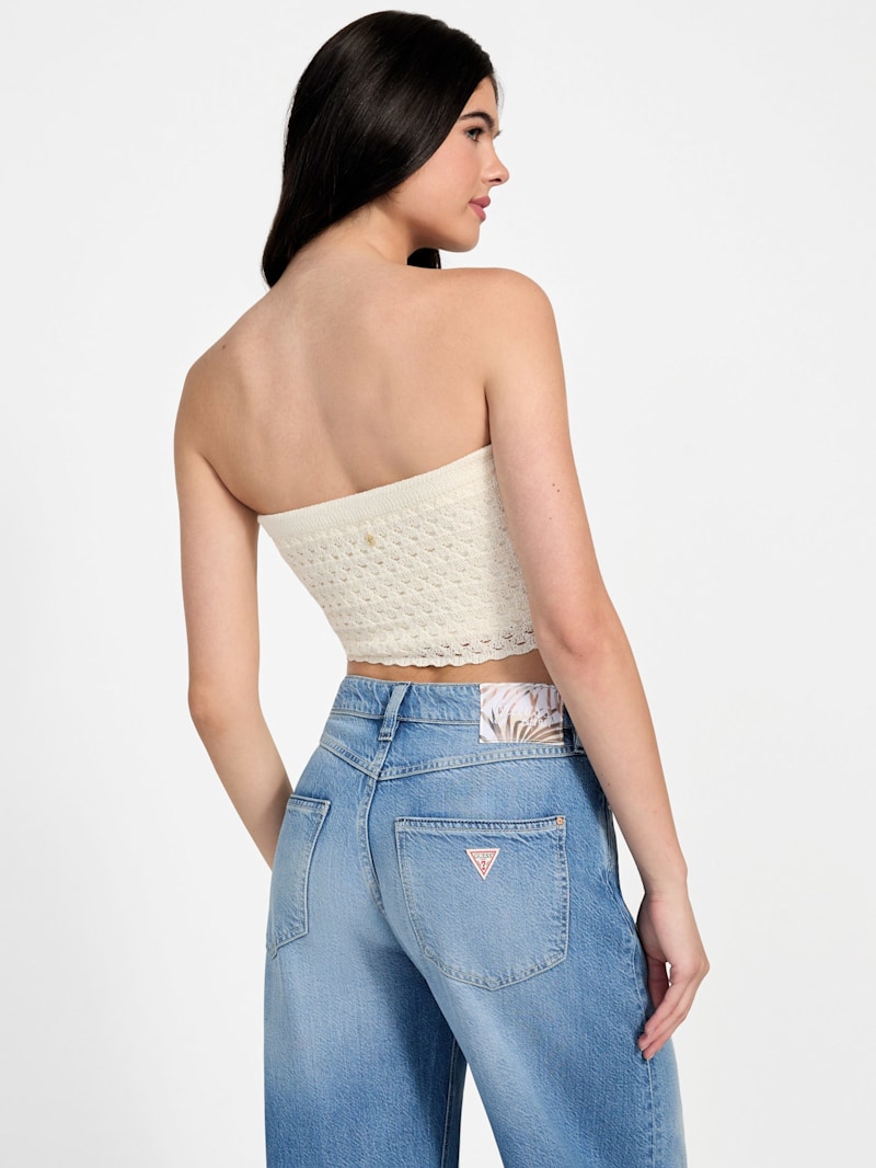 トップス tope information tube top Hibiscus Flower Tube Top