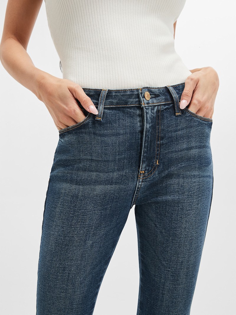 【GUESS USA】24fw FLARE DENIM PANT HEAVY STAINED MEDIUM WASH GUESS USA - GUSA STAINED FLARE DENIM PANT LIGHT WASH – SOLAR MTP