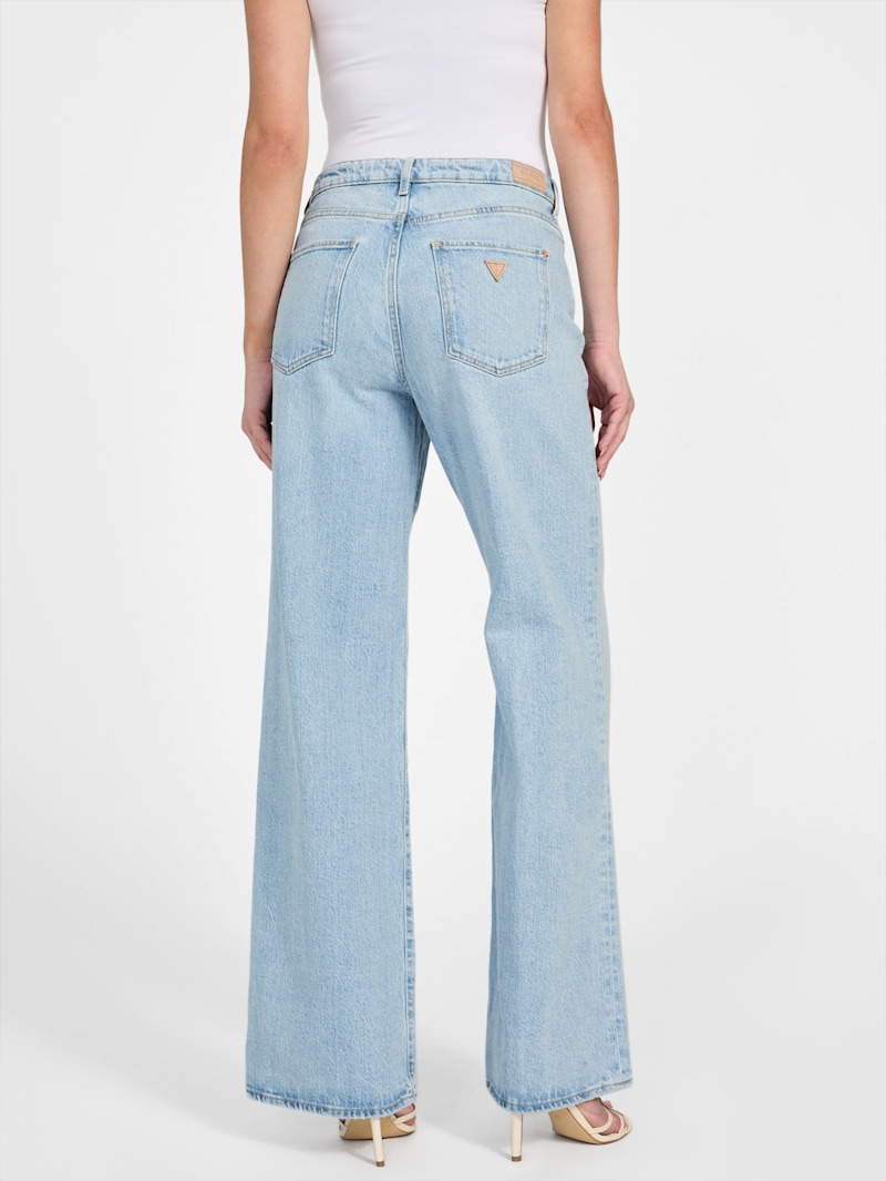パンツ Guess usa low rise wide leg denim low-rise wide leg denim pants | GUESS