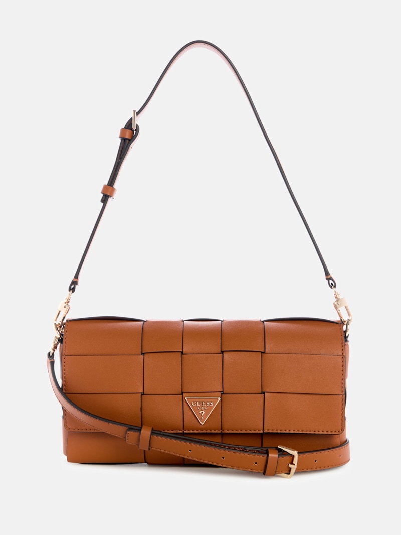 Guess■MAYLEE 格子 ミニ バケットバッグ Brown MAYLEE Bucket ショルダーバッグ | GUESS(ゲス) JAPAN 公式
