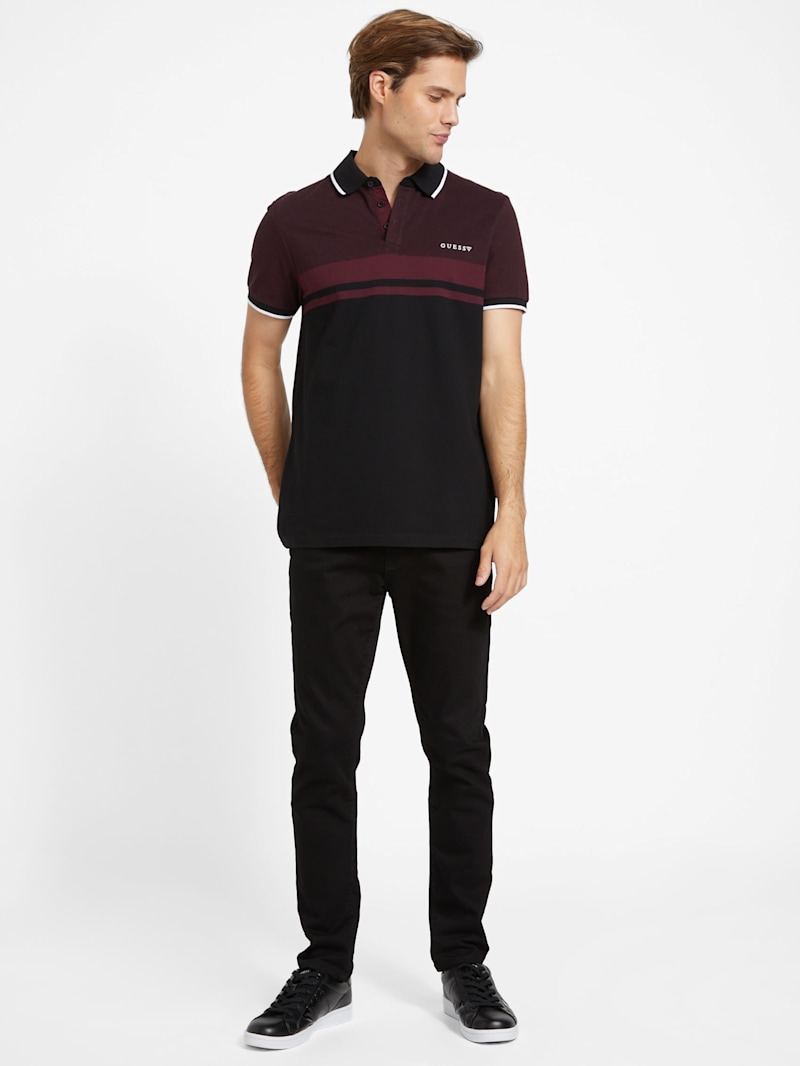 Eco Kai Color-Block Polo Shirt | GUESS Factory