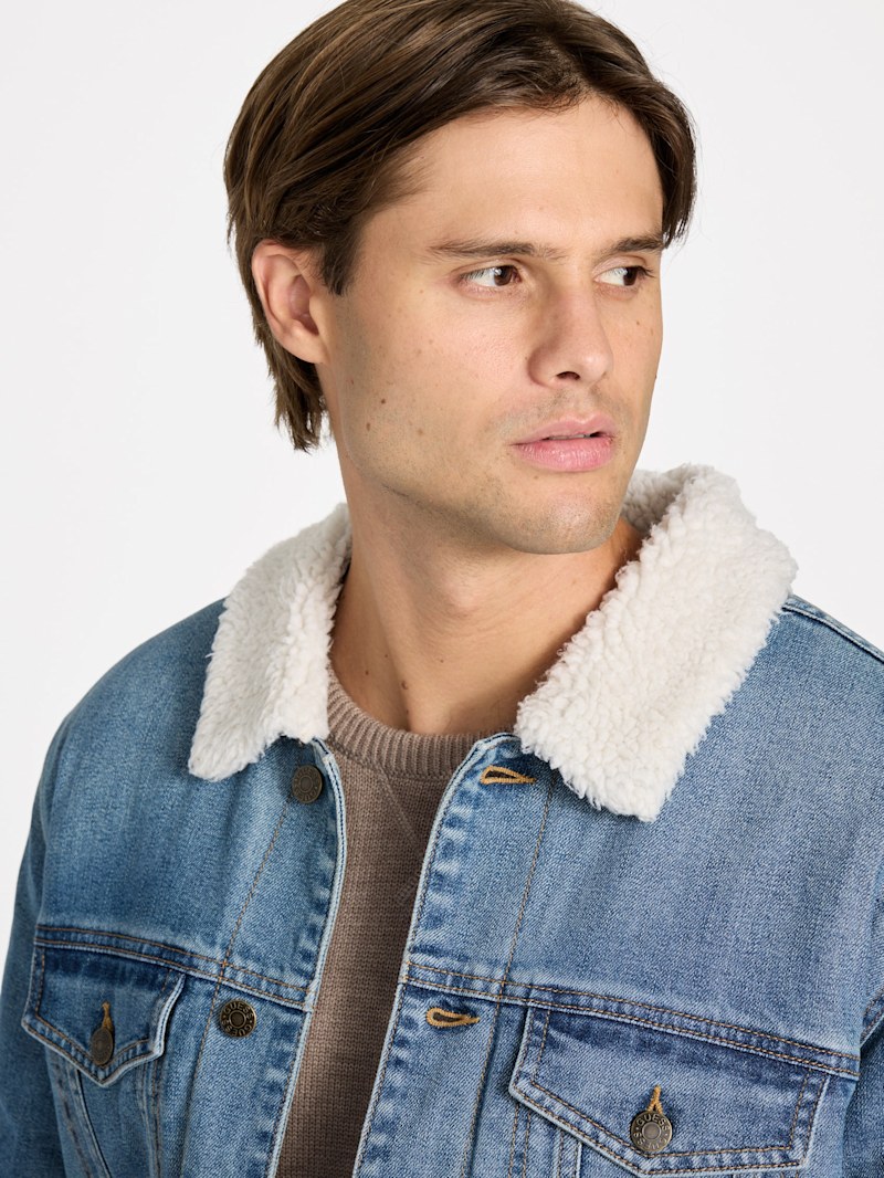 Braun Sherpa Jacket | GUESS Factory