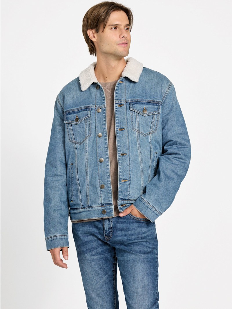 Braun Sherpa Jacket | GUESS Factory