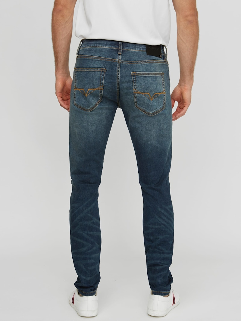 Jeans Homme Superdry The Fondry Bleu Vintage Taille W34 L34 - Neuf Avec étiquettes