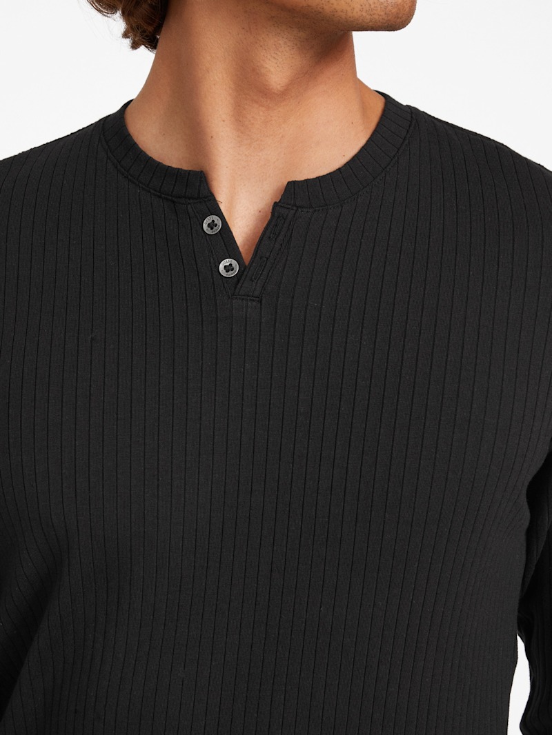 Todd Long-Sleeve Henley | GUESS Factory