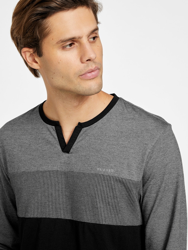 週末sale  8yards Men’s SideTuck Shirt Buy The Set Black/Black/White/Black & White Stripe 4 Pack