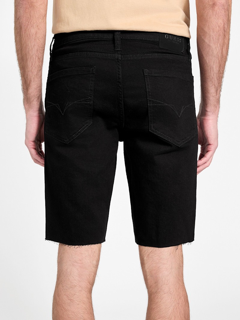 Clark Destroyed Denim Shorts | GUESS Factory Ca