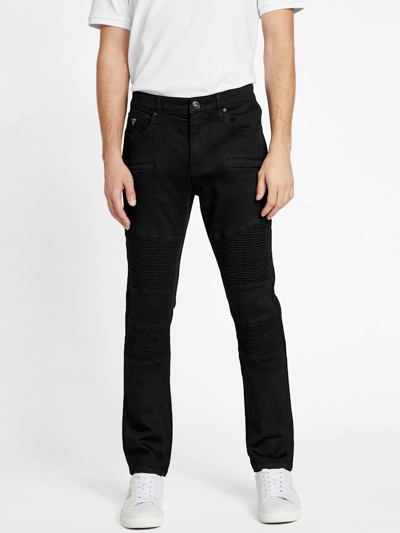 Eco Fendet Moto Skinny Jeans | GUESS Factory