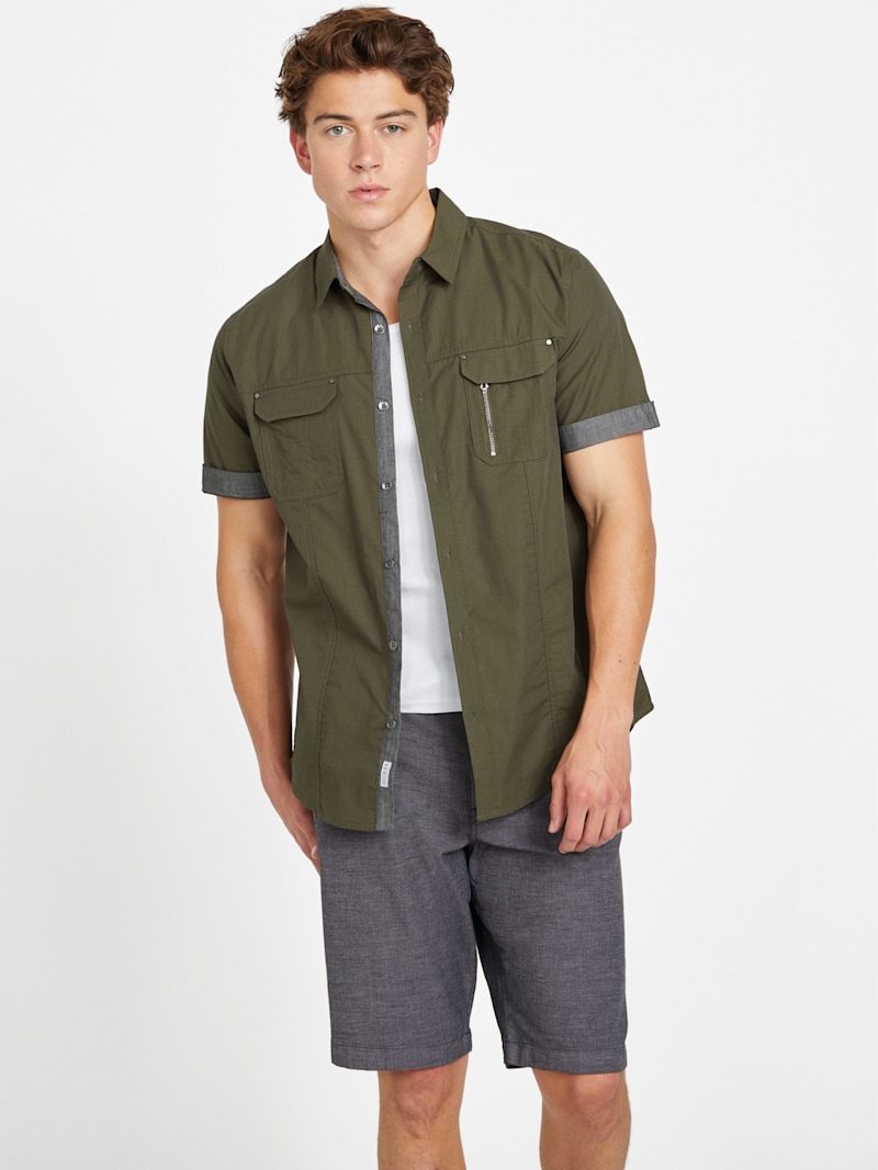 Artie Textured Shirt | GUESS Factory