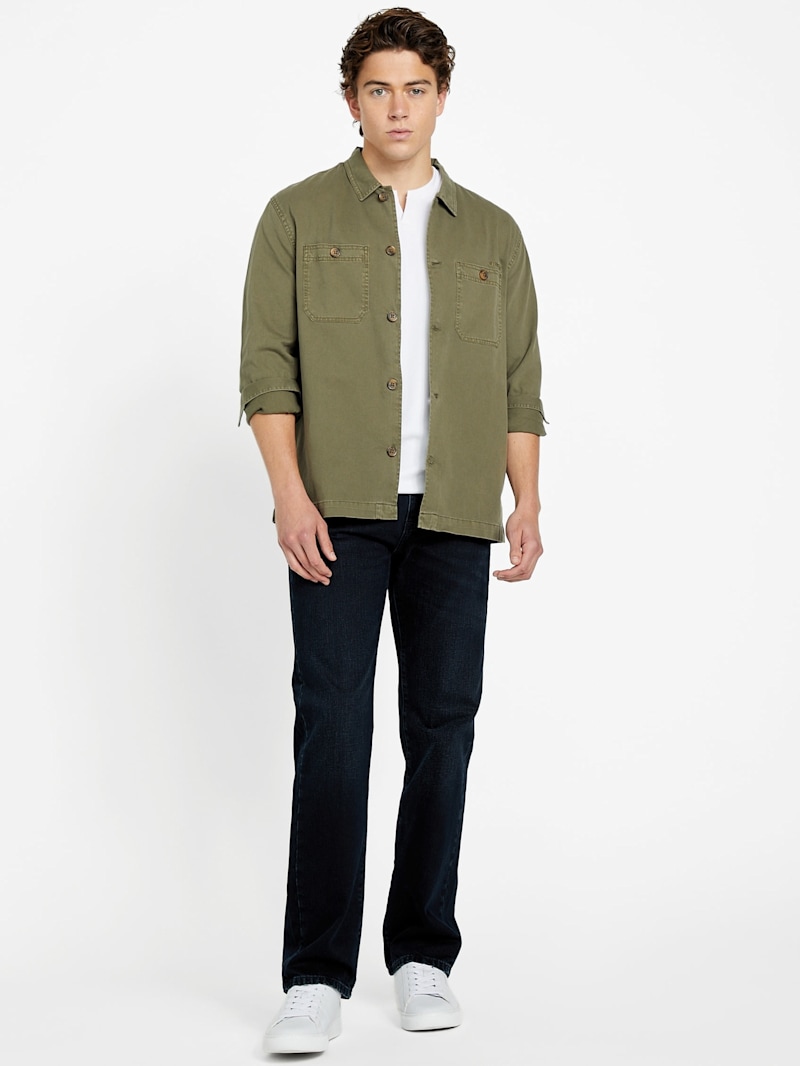 Billy Twill Long-Sleeve Shirt | GUESS Factory