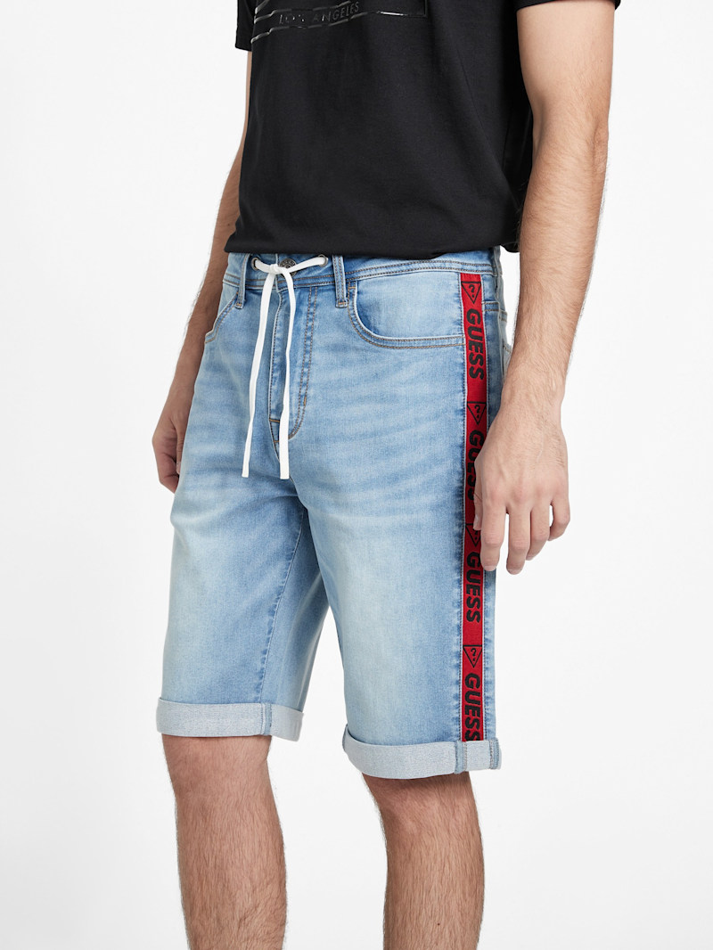 Eco Tyler Drawstring Denim Shorts | GUESS Factory