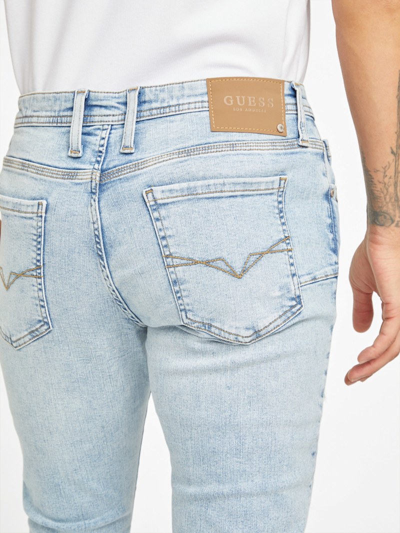 アメガリ　Urpejari Slim 195 65g Zaid Destroyed Skinny Jeans | GUESS Factory