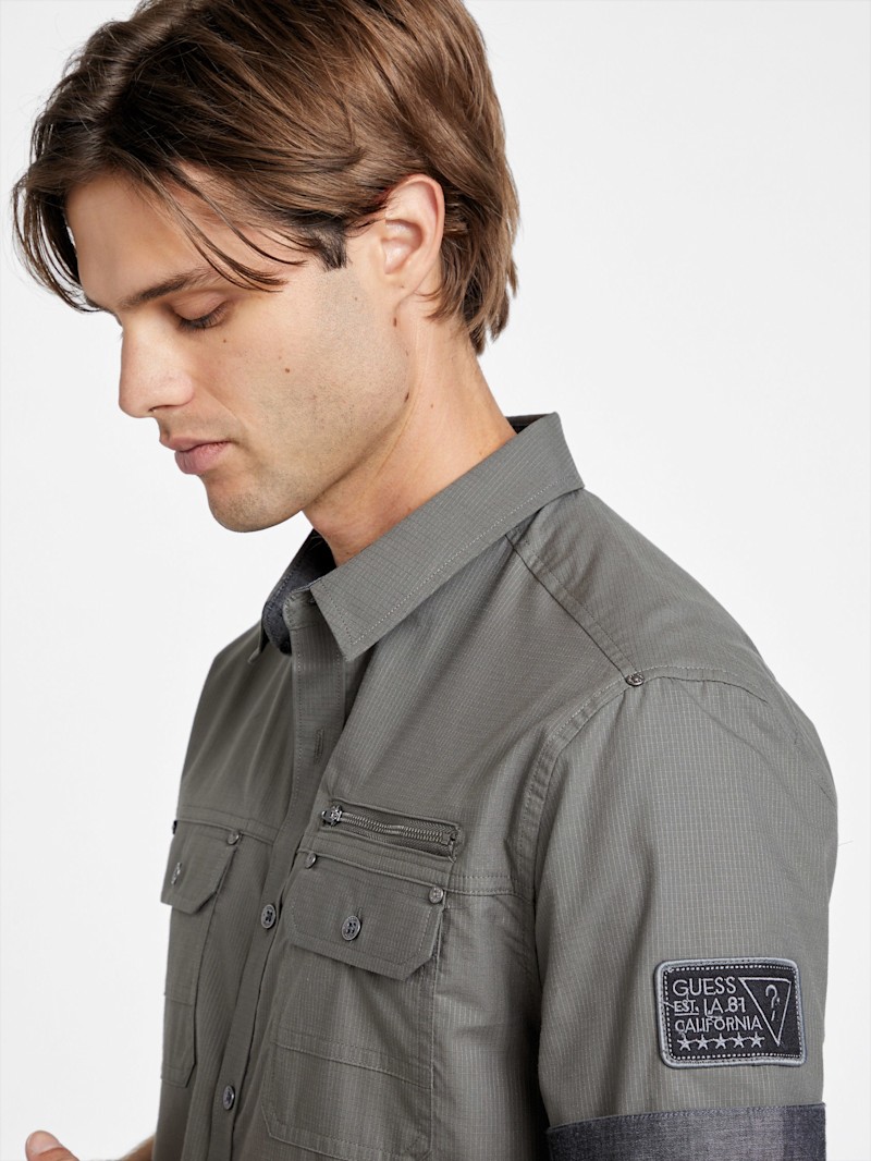 Eddie Short-Sleeve Shirt | GUESS Factory