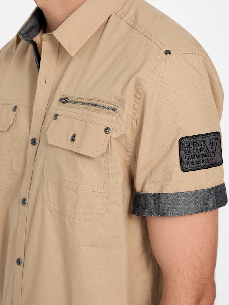 Eddie Short-Sleeve Shirt | GUESS Factory