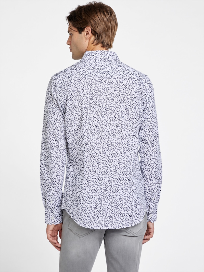 Zarry Floral Long-Sleeve Shirt | GUESS Factory