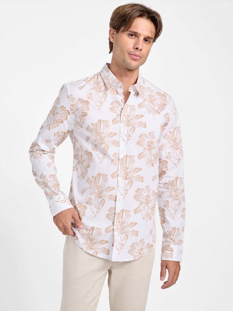 Hanez Long-Sleeve Floral Shirt | GUESS Factory