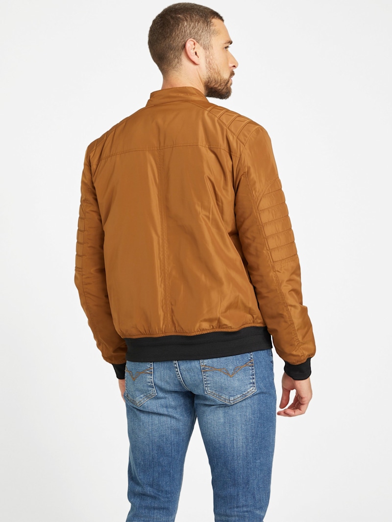 Ryan Padded Moto Jacket | GUESS Factory