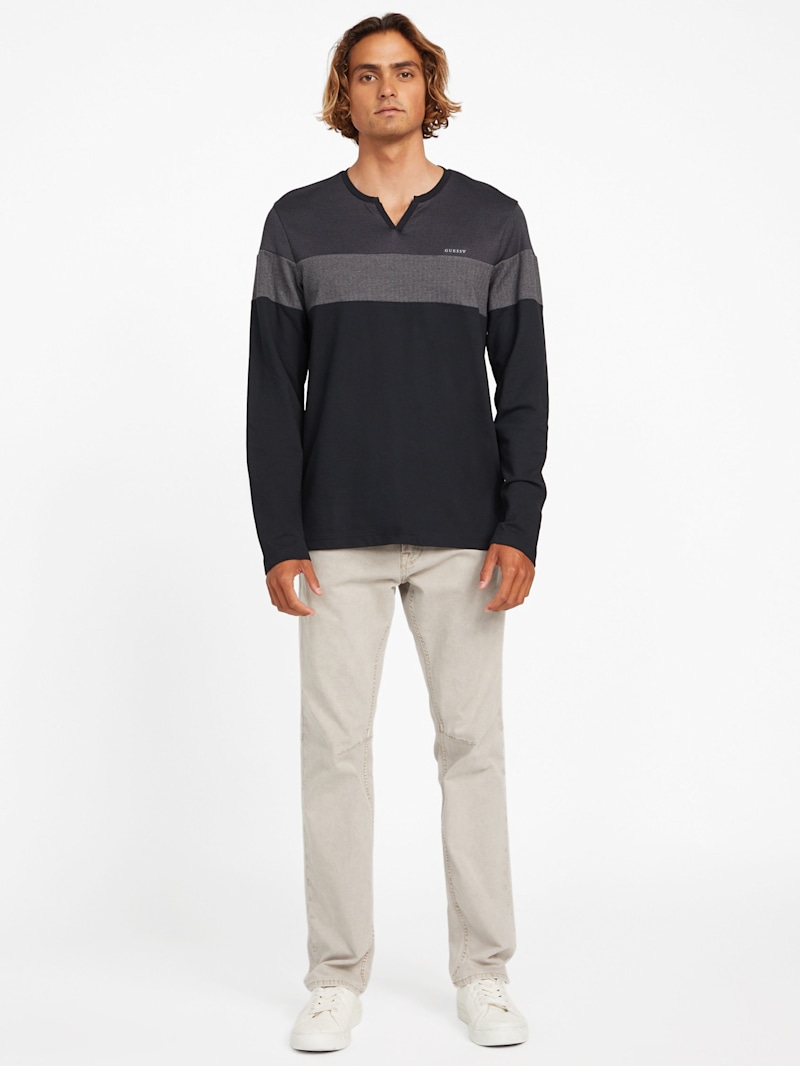 Stetson Split Long-Sleeve Tee | GUESS Factory