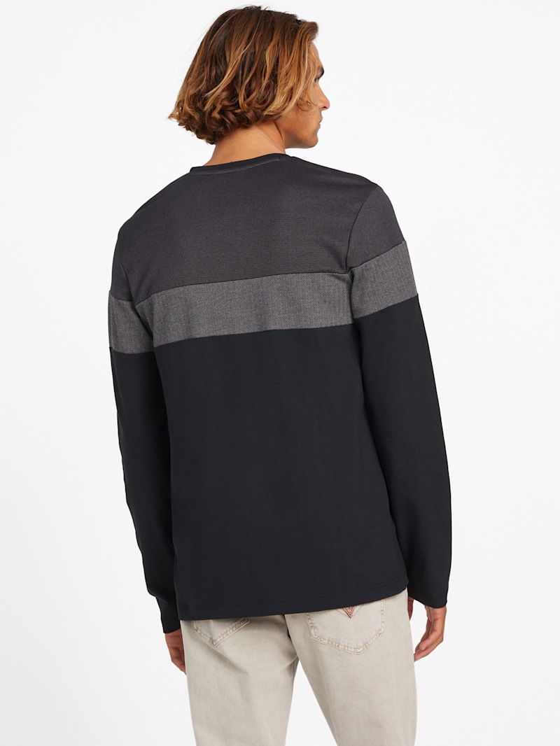 Stetson Split Long-Sleeve Tee | GUESS Factory