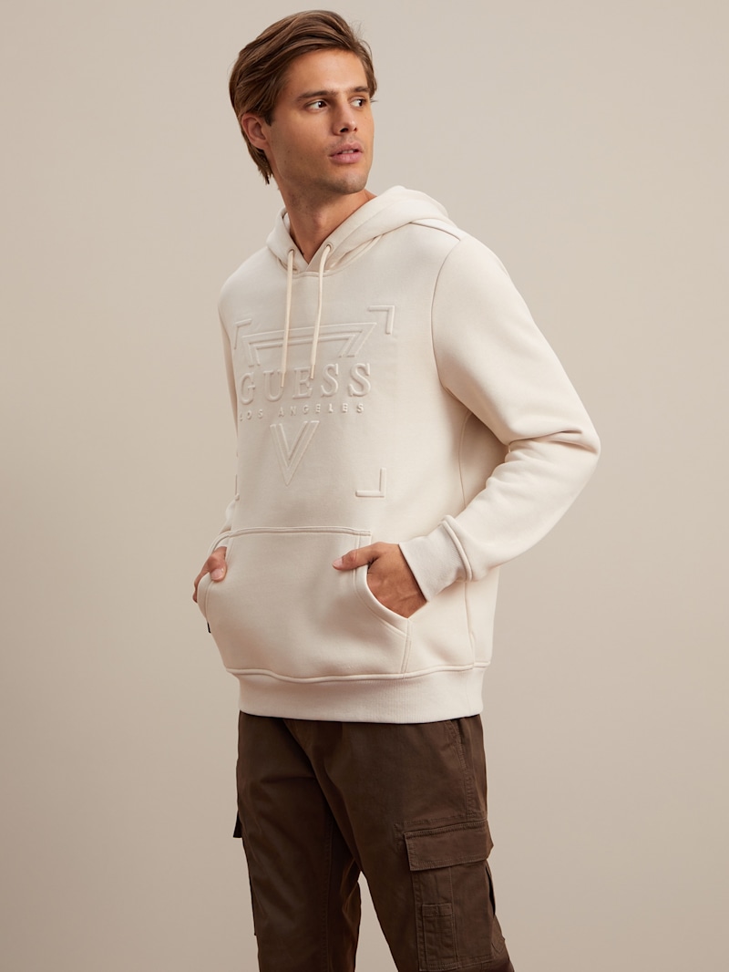 Rene Embossed Hoodie | GUESS Factory