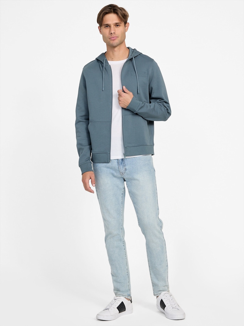 【Bristol】　19SS SEPARATE ZIP UP HOODIE Two Horse Boxy Zip Up Hoodie Sweatshirt - Blue | Levi's® CA