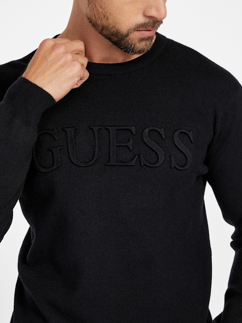 くぅ❄︎ Astero Logo Sweater | GUESS Factory Ca