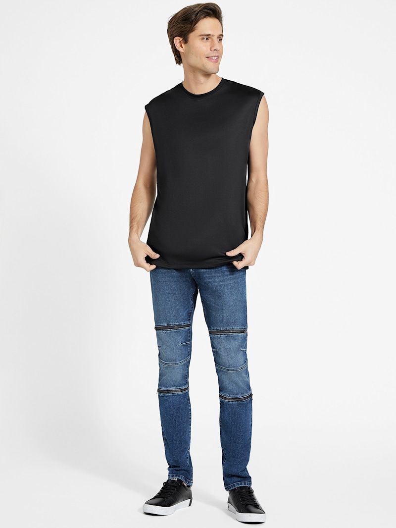 Eco Bruce Moto Skinny Jeans | GUESS Factory