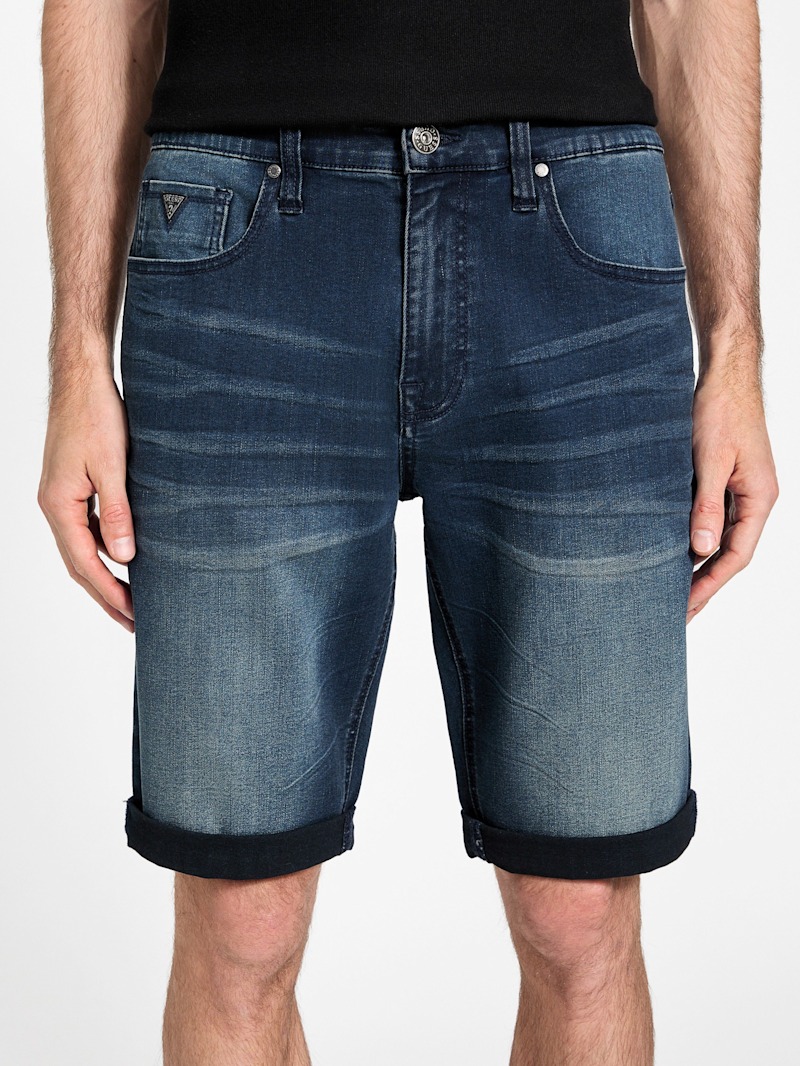 Tシャツ・カットソー Side Big Denim Shorts 4COL Trent Rolled Shorts | GUESS Factory