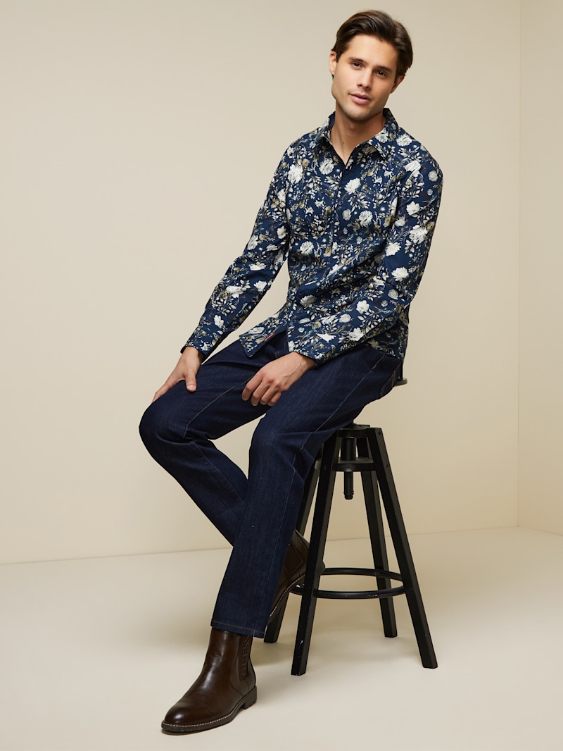 Lander Floral Shirt | GUESS Factory