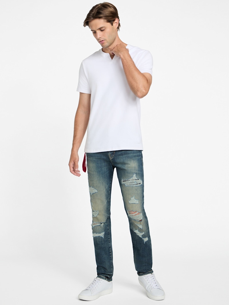 Bowen Destroyed Skinny Jeans | GUESS Factory Ca