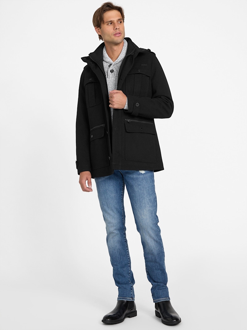 Terry Utility Coat | GUESS Factory