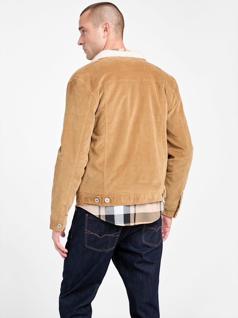 Brent Sherpa Corduroy Jacket | GUESS Factory
