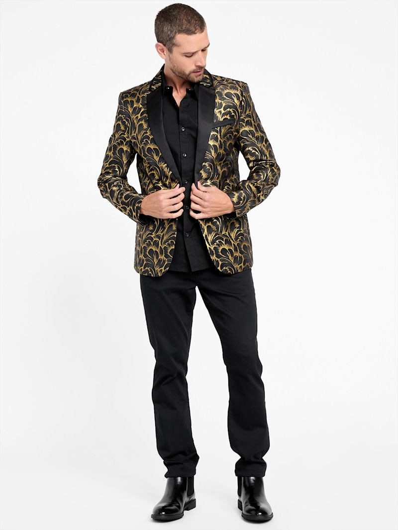 Phinaes Printed Jacquard Blazer | GUESS Factory