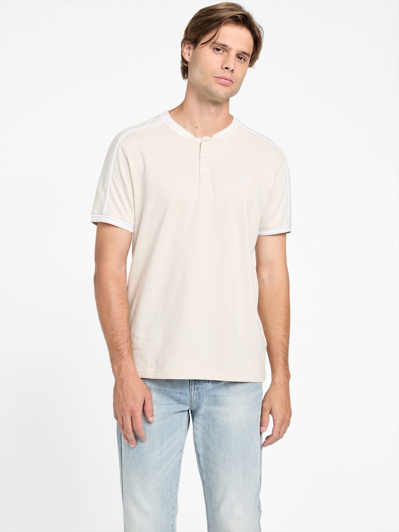 Eco Jace Henley Tee | GUESS Factory
