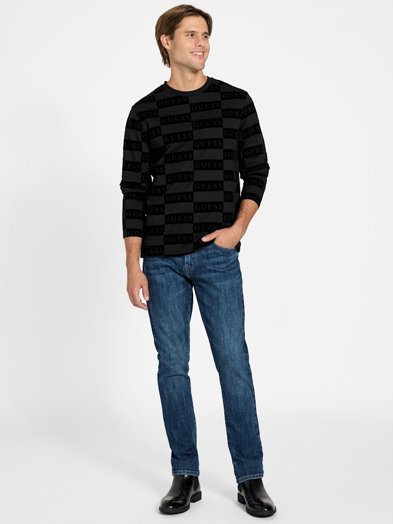 新品　BRIEFING MEN'S MINI LOGO HIGHNECK XL Eith Logo Long-Sleeve Tee | GUESS Factory