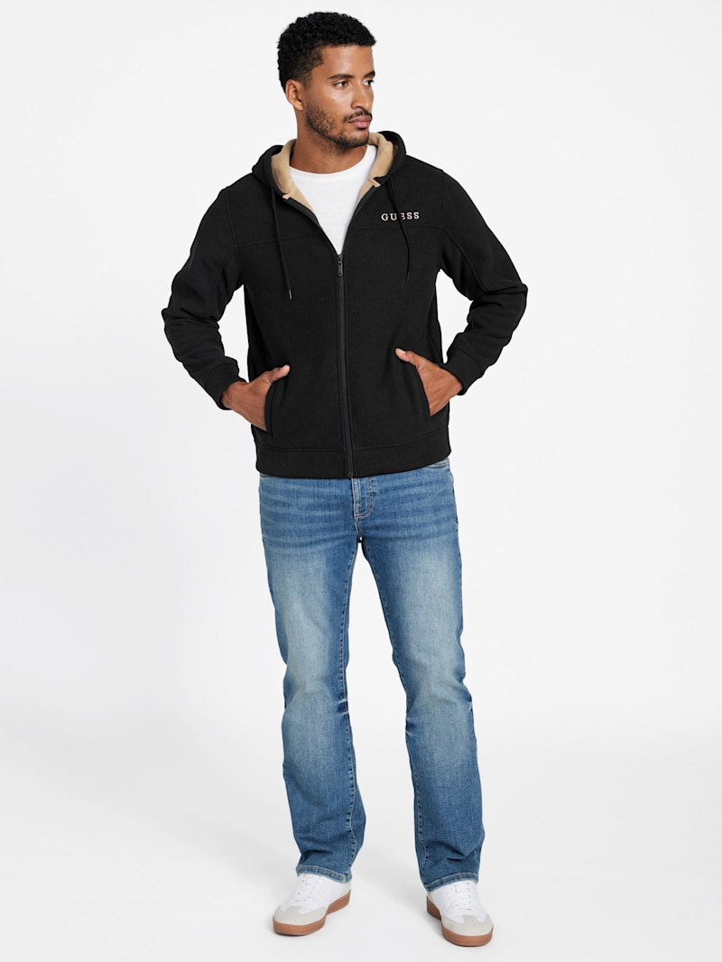 Charley Full-Zip Fleece Hoodie | GUESS Factory