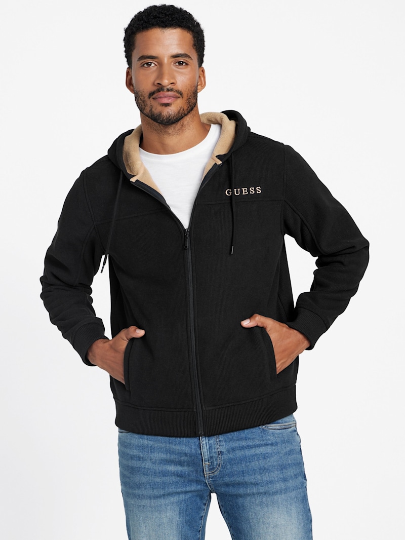 Charley Full-Zip Fleece Hoodie | GUESS Factory