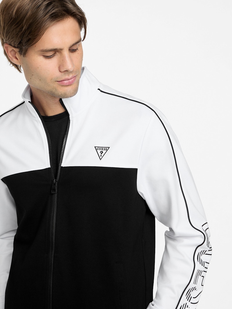 ⭐︎JASS⭐︎ Jose Color-Block Logo Zip Jacket