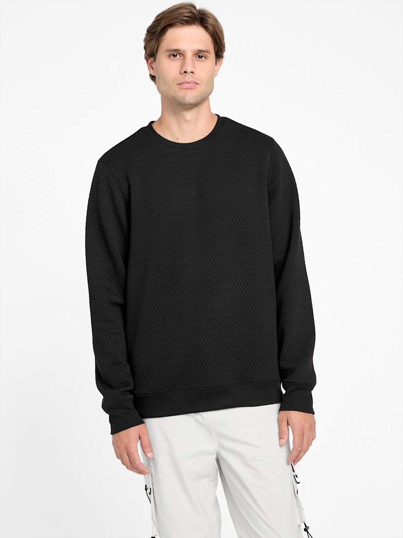 Omar Jacquard Crewneck Pullover | GUESS Factory