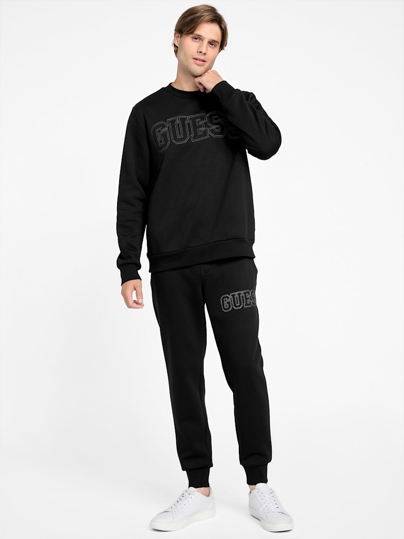 Saul Logo Crewneck Pullover | GUESS Factory