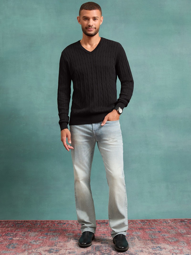 Tibbo V-Neck Sweater | GUESS Factory